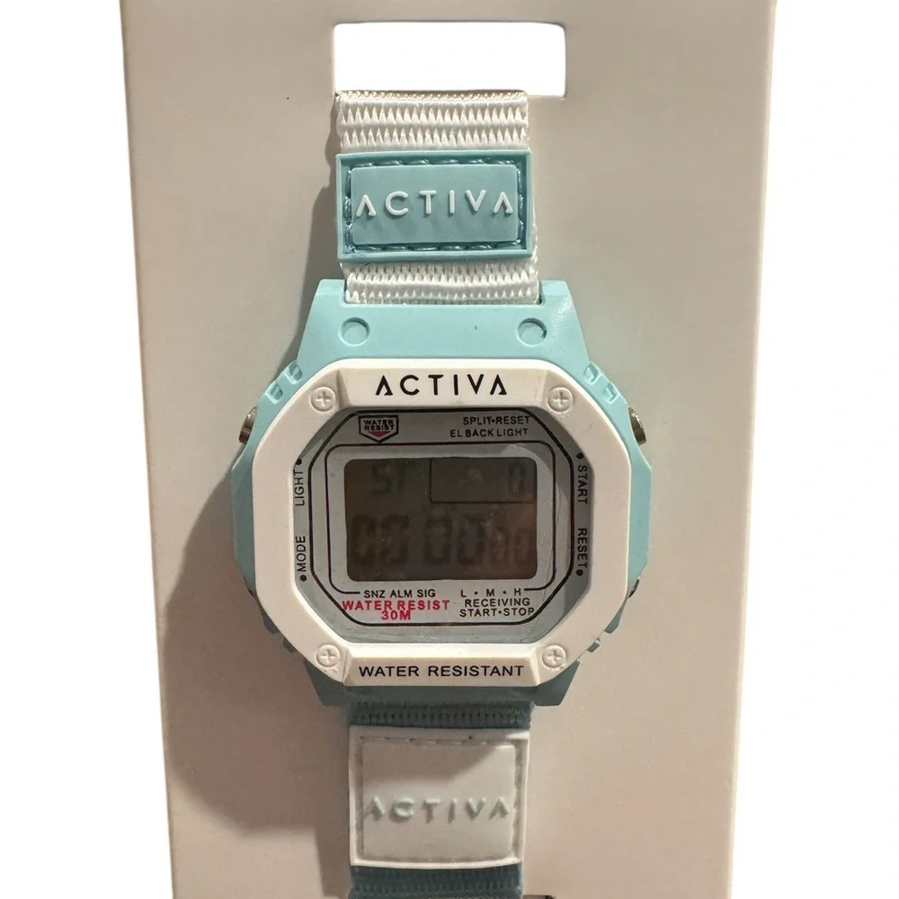 New Activa Spectra X Invicta Digital Unisex Watch 44.5mm, Blue, White